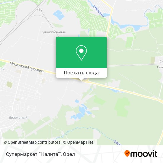 Карта Супермаркет ""Калита""
