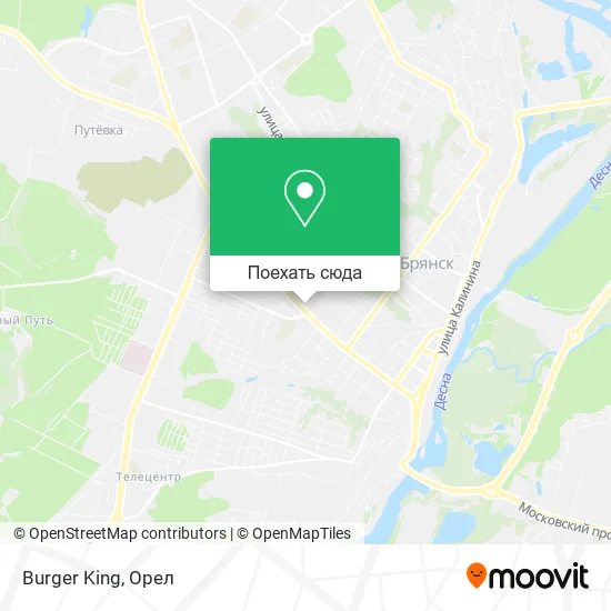 Карта Burger King