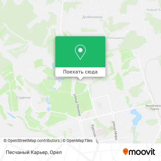 Карта Песчаный Карьер