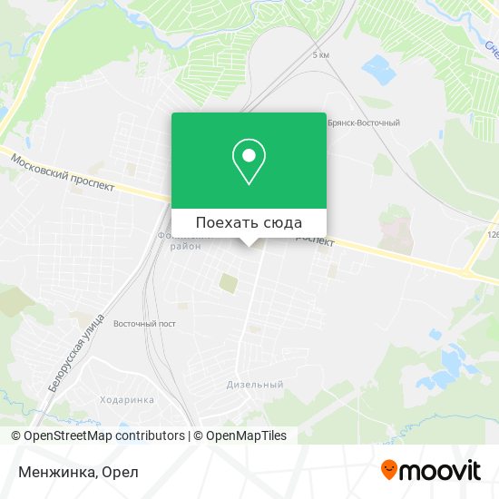 Карта Менжинка