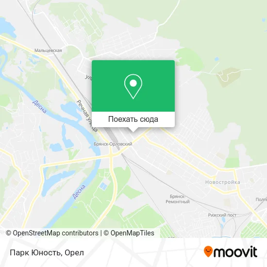 Карта Парк Юность