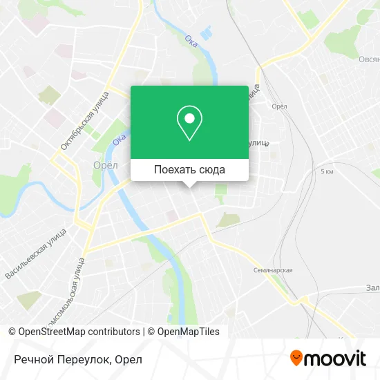 Карта Речной Переулок