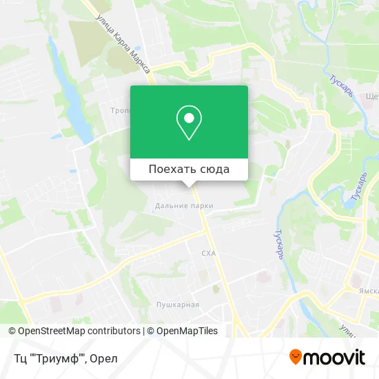 Карта Тц ""Триумф""