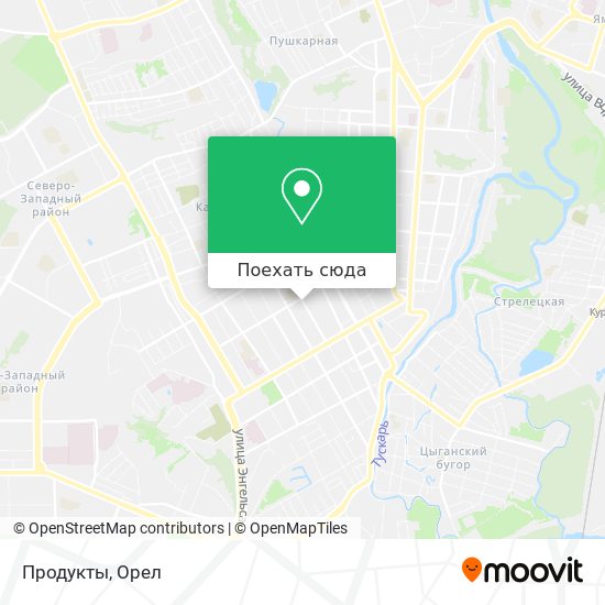 Карта Продукты
