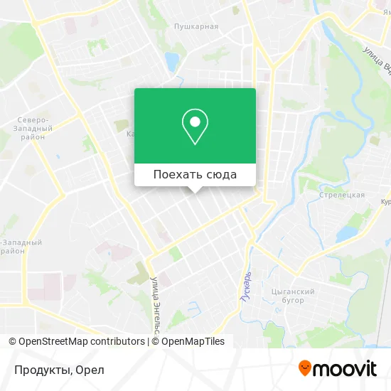 Карта Продукты