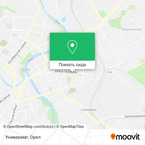 Карта Универмаг
