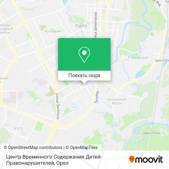 Карта Центр Временного Содержания Детей-Правонарушителей