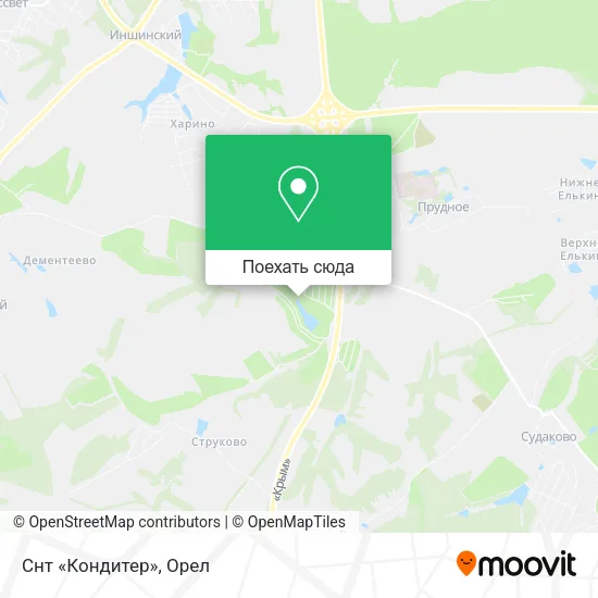 Карта Снт «Кондитер»