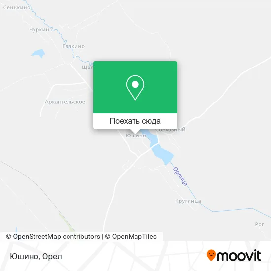 Карта Юшино