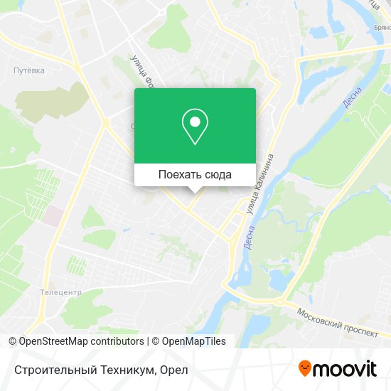 Карта Строительный Техникум