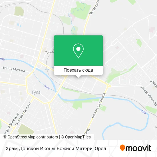Карта Храм Донской Иконы Божией Матери