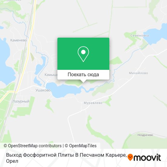 Карта Выход Фосфоритной Плиты В Песчаном Карьере