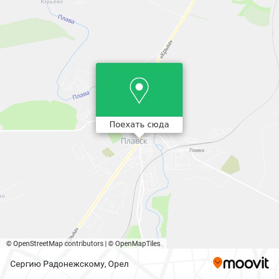 Карта Сергию Радонежскому