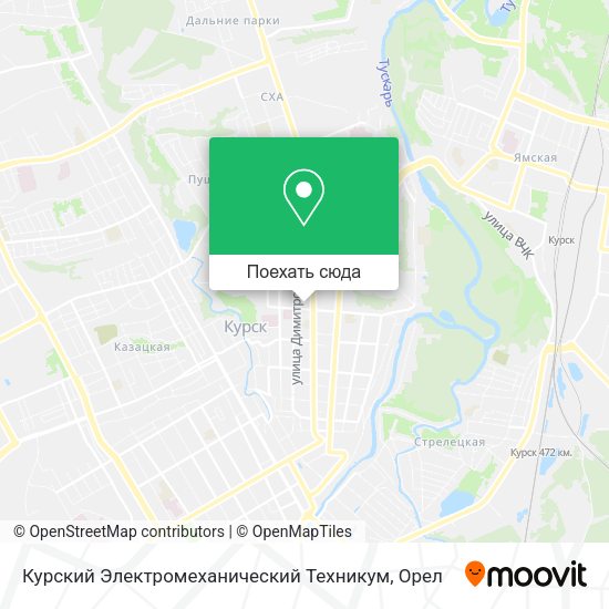 Карта Курский Электромеханический Техникум