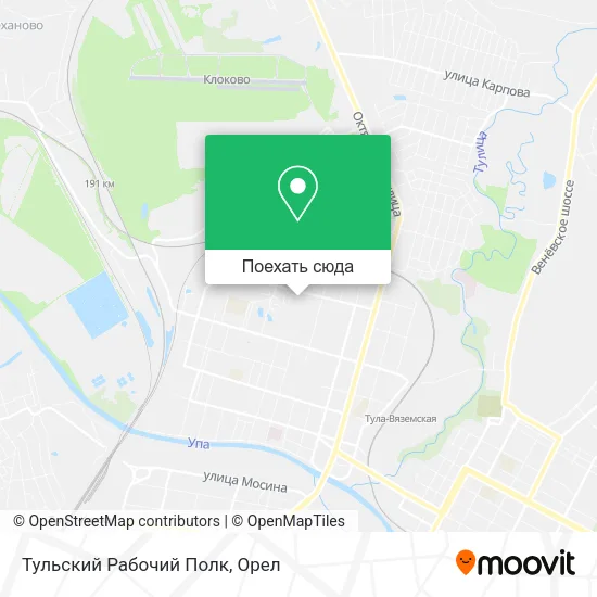 Карта Тульский Рабочий Полк