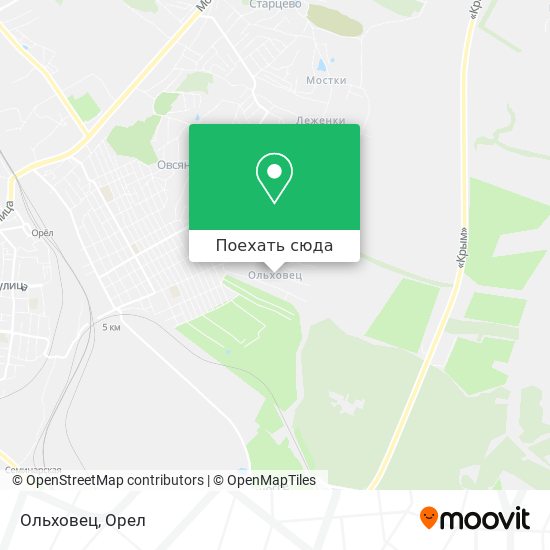 Карта Ольховец