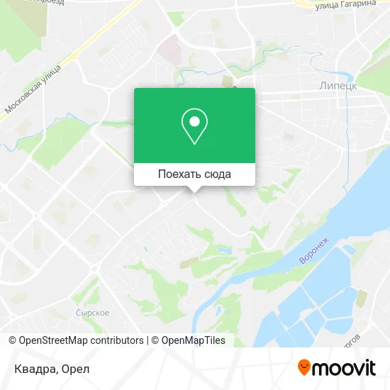 Карта Квадра