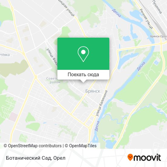 Карта Ботанический Сад