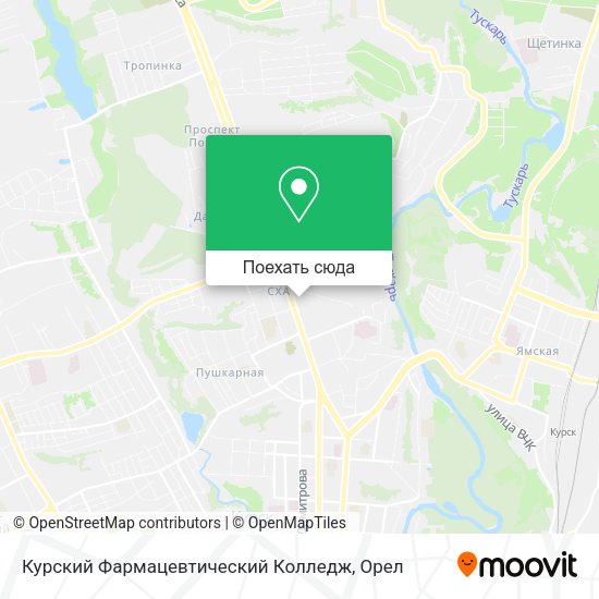 Карта Курский Фармацевтический Колледж