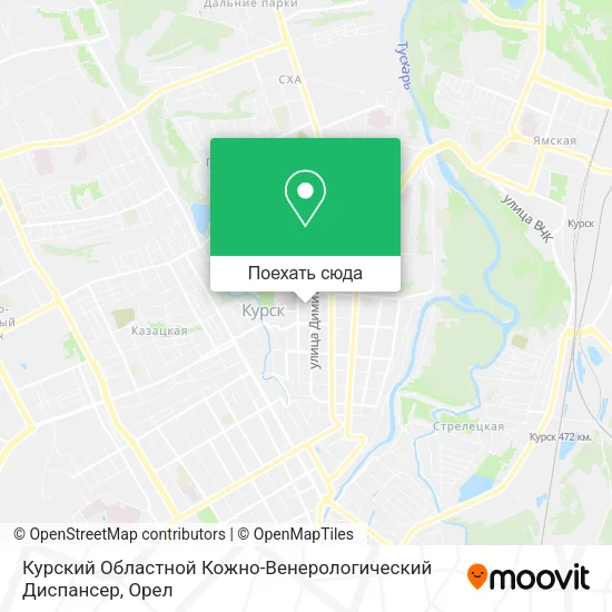 Карта Курский Областной Кожно-Венерологический Диспансер