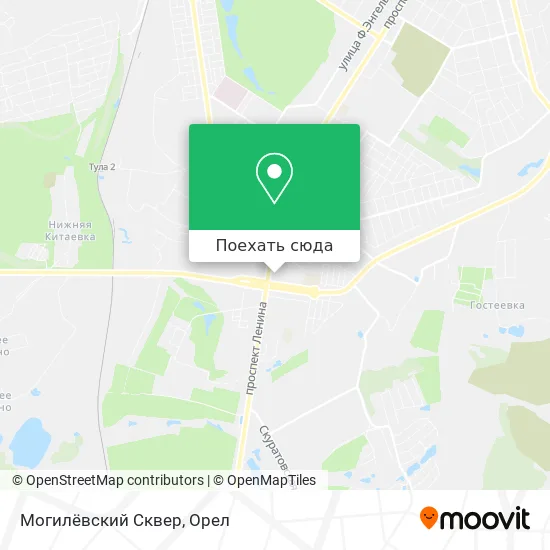 Карта Могилёвский Сквер