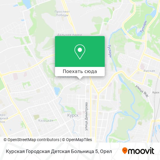 Карта Курская Городская Детская Больница 5