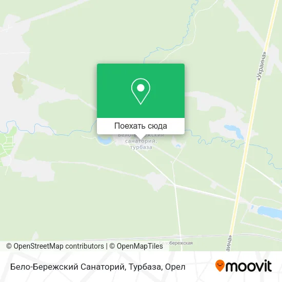 Карта Бело-Бережский Санаторий, Турбаза