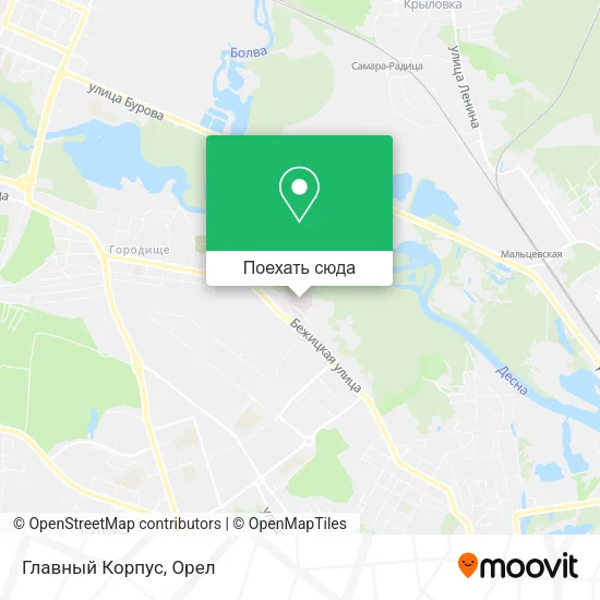 Карта Главный Корпус
