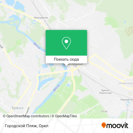 Карта Городской Пляж