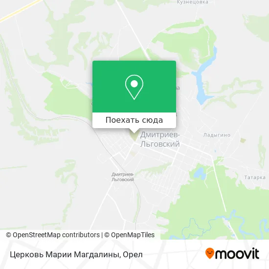 Карта Церковь Марии Магдалины