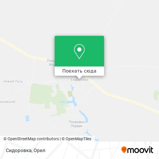 Карта Сидоровка