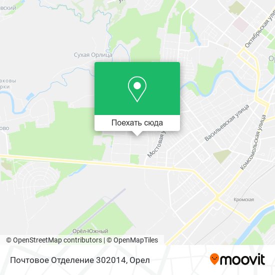 Карта Почтовое Отделение 302014