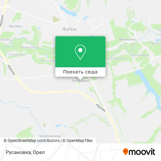 Карта Русановка