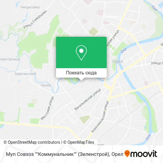 Карта Муп Совхоз ""Коммунальник"" (Зеленстрой)