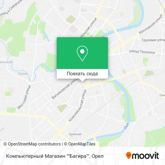 Карта Компьютерный Магазин ""Багира""