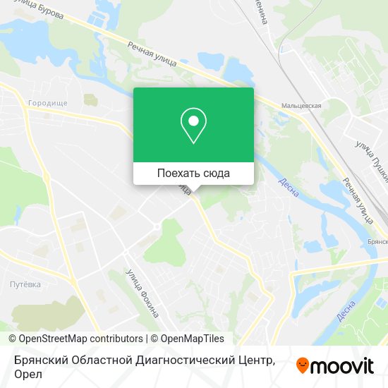 Карта Брянский Областной Диагностический Центр