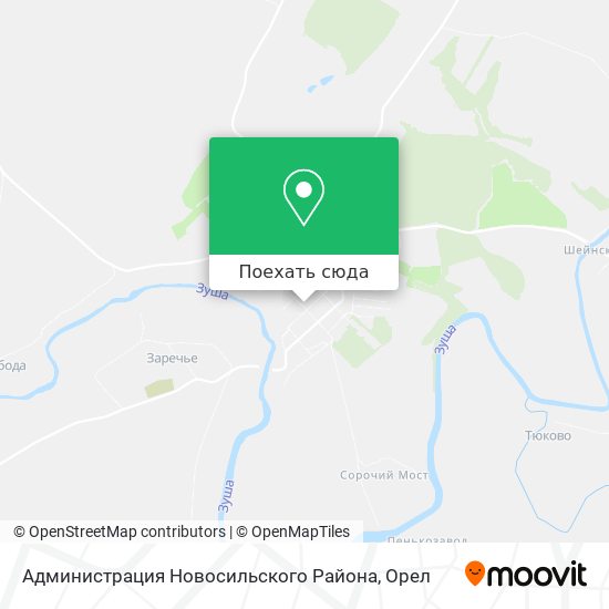 Карта Администрация Новосильского Района
