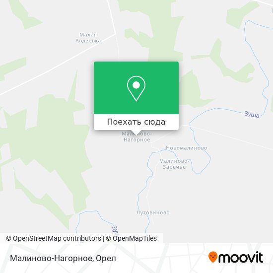 Карта Малиново-Нагорное
