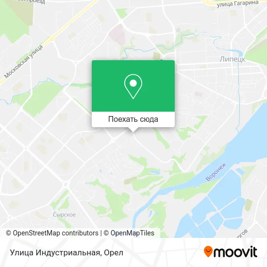 Карта Улица Индустриальная