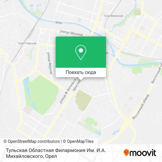 Карта Тульская Областная Филармония Им. И.А. Михайловского