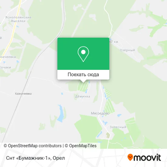 Карта Снт «Бумажник-1»