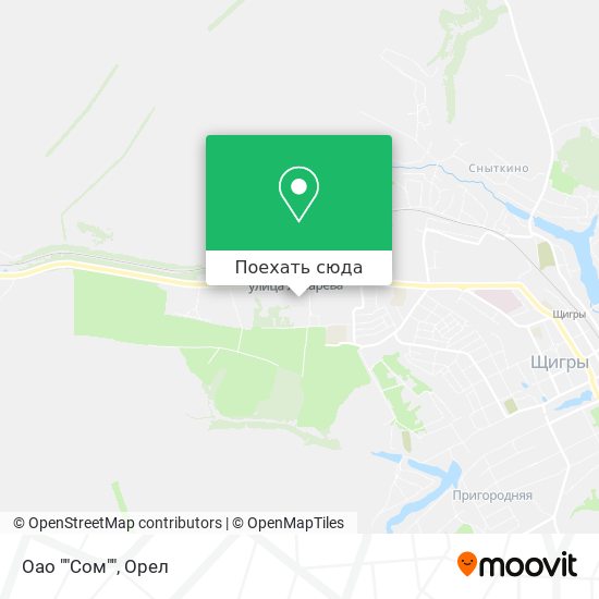 Карта Оао ""Сом""