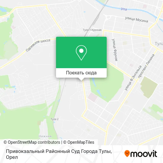 Карта Привокзальный Районный Суд Города Тулы