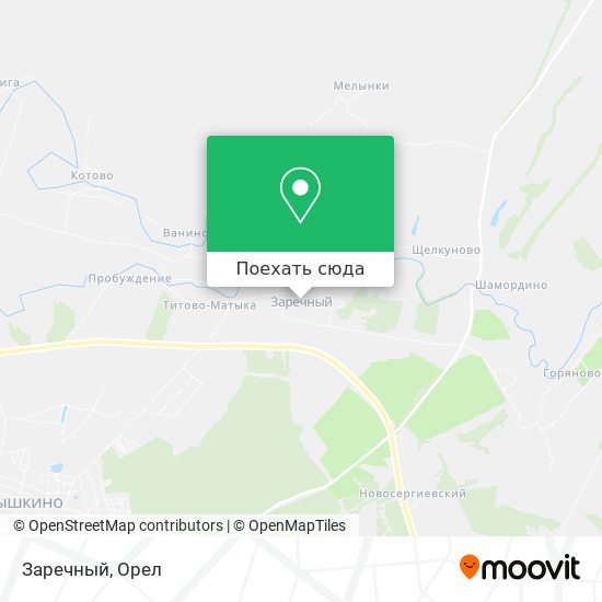 Карта Заречный