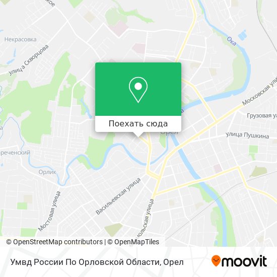 Карта Умвд России По Орловской Области