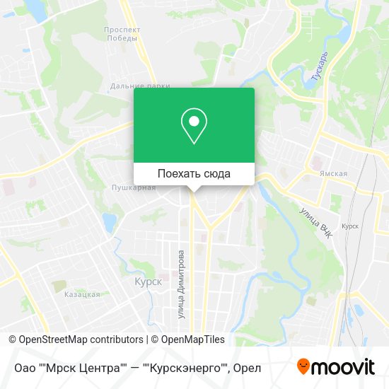 Карта Оао ""Мрск Центра"" — ""Курскэнерго""