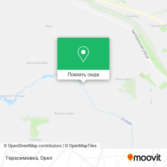 Карта Герасимовка