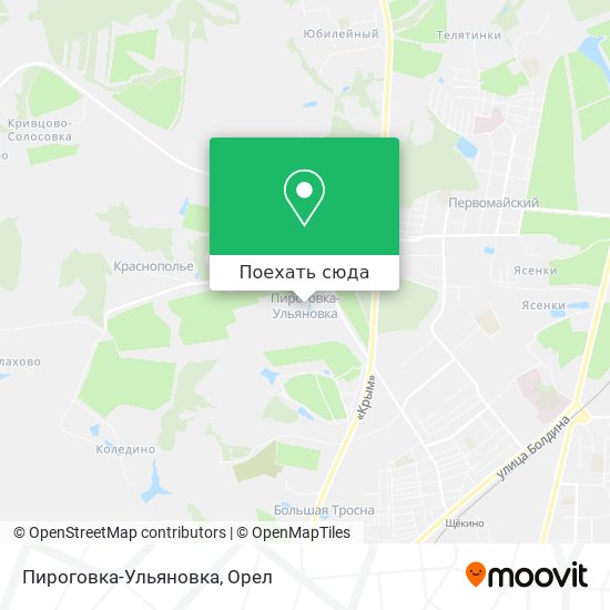 Карта Пироговка-Ульяновка