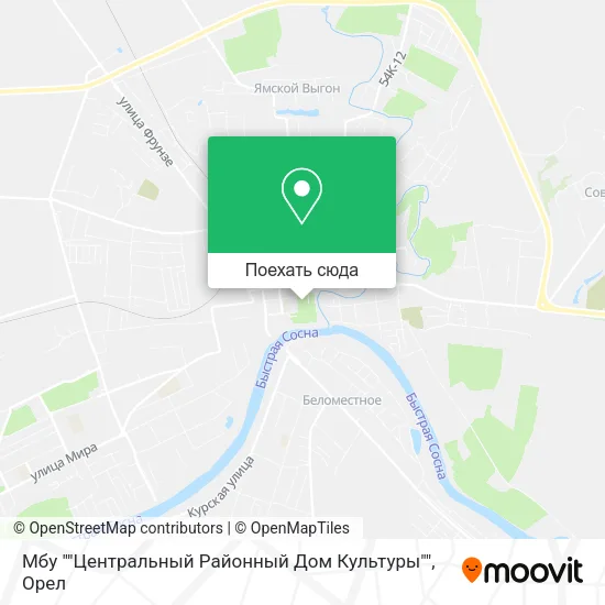 Карта Мбу ""Центральный Районный Дом Культуры""