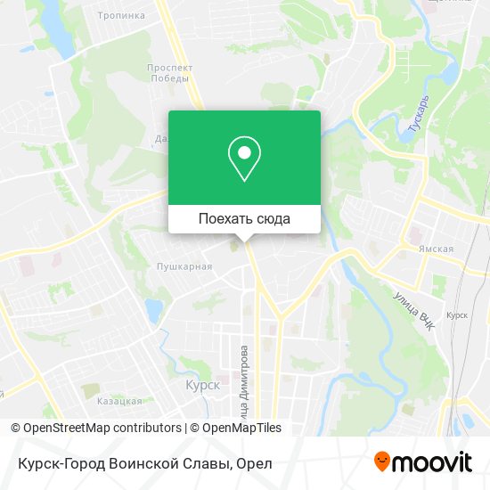 Карта Курск-Город Воинской Славы